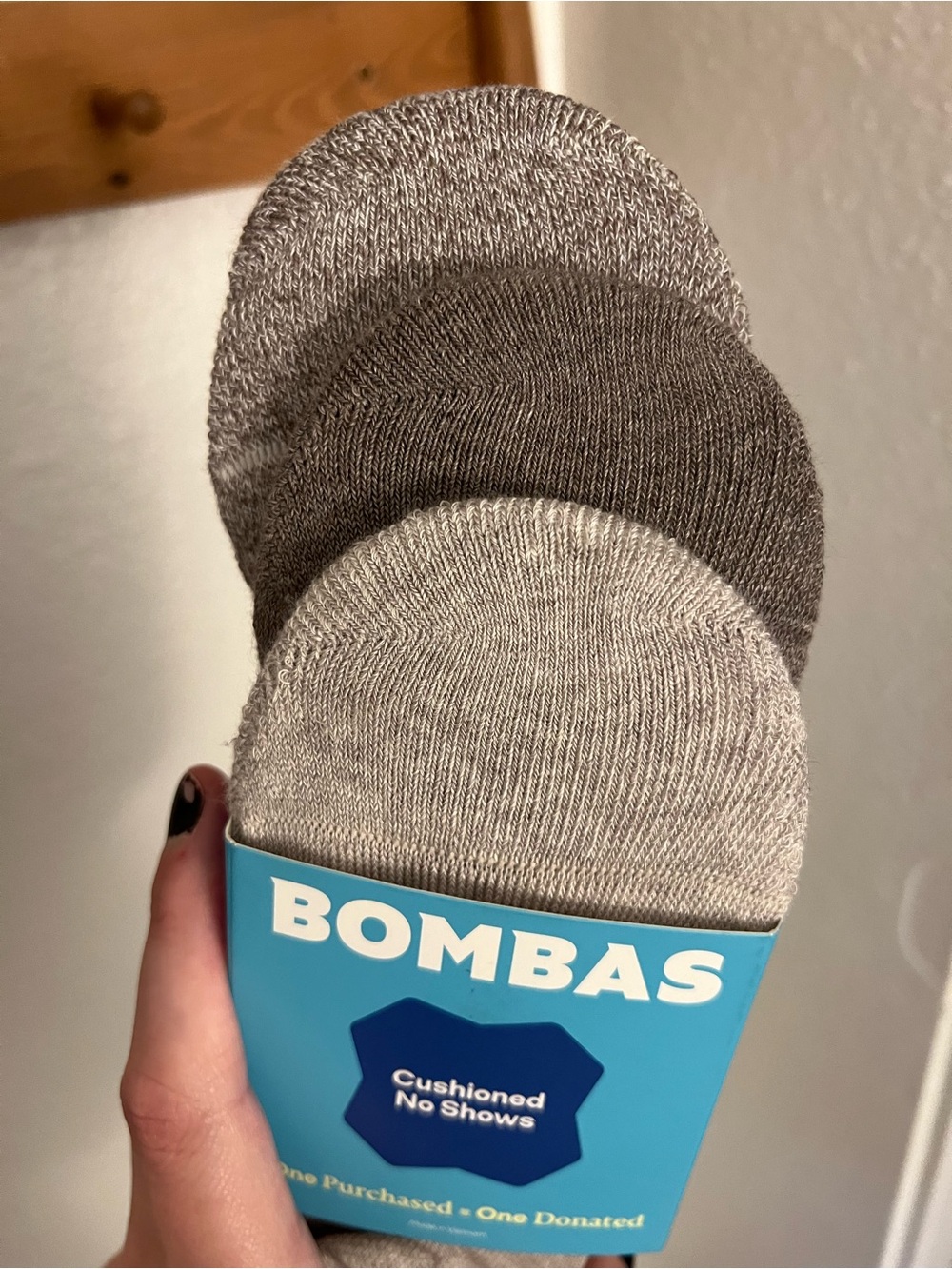 Bombas Women’s No-Show Sock 3-Pack — Light Gray/Taupe